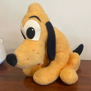 Vintage RARE Walt Disney characters Pluto Large Plush PLUTO Dog 15”